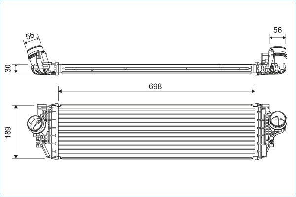VALEO Intercooler 822929 Ladeluftkøler VALEO Ford GRANADA 822929