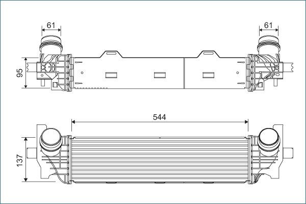 VALEO Ιντερκούλερ 822934 Intercooler VALEO Σειρά 4 822934 φθηνά
