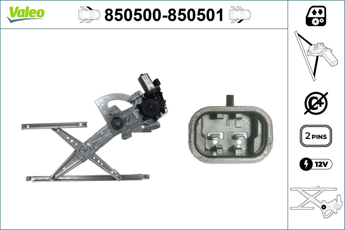 VALEO Γρύλος παραθύρου 850500 850500 Γρύλος παραθύρου VALEO TOYOTA C-HR