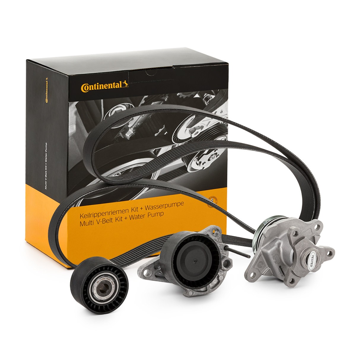 CONTITECH Waterpomp + Multi V-riemset 7PK1687WP1 CONTITECH 7PK1687WP1 originele Poly v riem set HYUNDAI KONA prijs