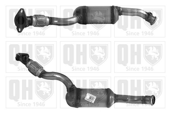 Catalyseur QUINTON HAZELL QCAT91538H QUINTON HAZELL QCAT91538H Silencieux de catalyseur RENAULT TWINGO 2006
