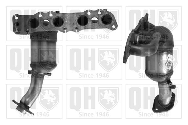 QUINTON HAZELL Catalytic converter QCAT91807H QUINTON HAZELL QCAT91807H Suzuki Alto 5 manifold catalytic converter replacement