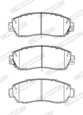 FERODO Piduriklotsid FDB4620 Piduriklotsid FERODO Honda CR-V FDB4620