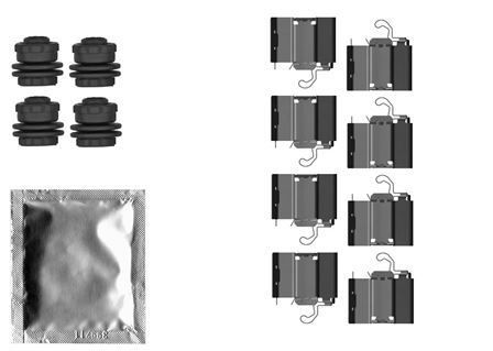 MINTEX Kit d'accessoires, plaquette de frein à disque MBA0140 Kit d'accessoires, plaquette de frein à disque MINTEX SKODA MBA0140