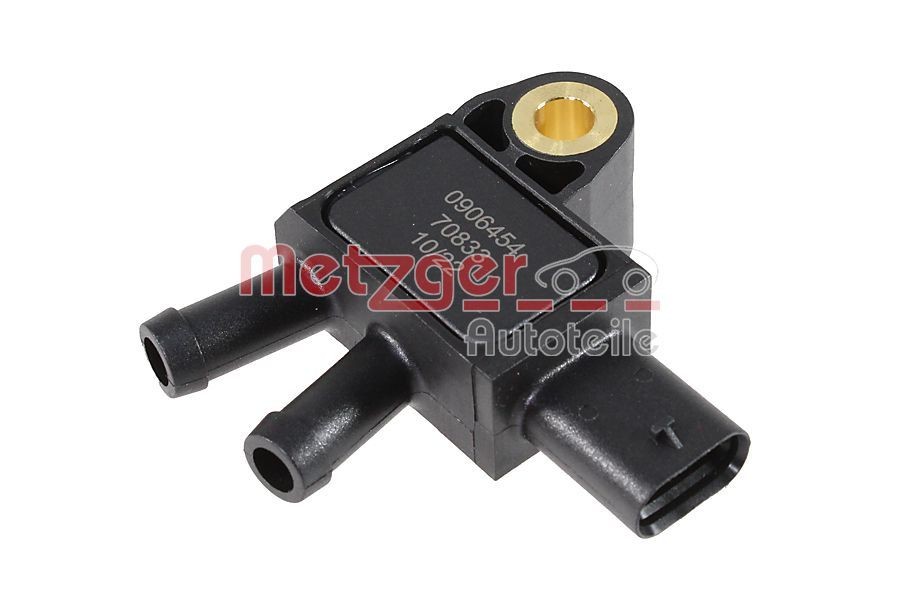 Sensor, pressãodos gases de escape METZGER 0906454 METZGER 0906454: Sensor pressão filtro particulas Mercedes Classe A 2019