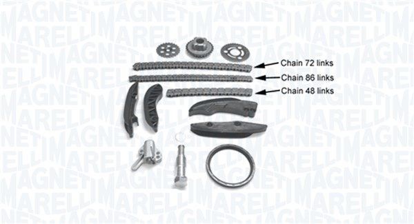 MAGNETI MARELLI Registerkjedesett 341500001390 Registerkjede MAGNETI MARELLI BMW 341500001390