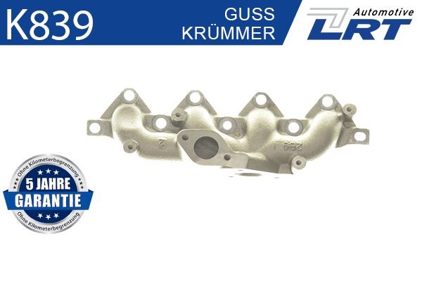 Manifold, eksosanlegg LRT K839 LRT K839 Grenrør OPEL ZAFIRA 2004