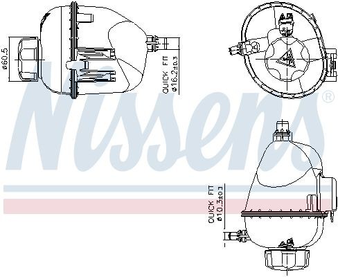 NISSENS Vase d'expansion, liquide de refroidissement 996317 NISSENS 996317 Réservoir liquide de refroidissement BMW G01 prix