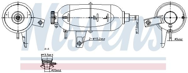 NISSENS Coolant expansion tank 996331 NISSENS 996331 Toyota Prius 3 coolant reservoir replacement