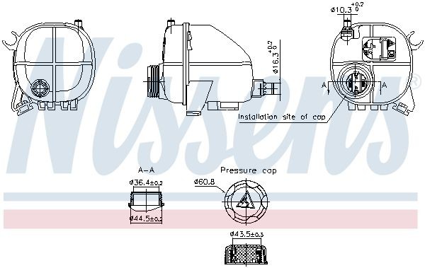 NISSENS Δοχείο διαστολής, ψυκτικό υγρό 996357 996357 NISSENS Δοχείο διαστολής ψυκτικoύ υγρού BMW φθηνά