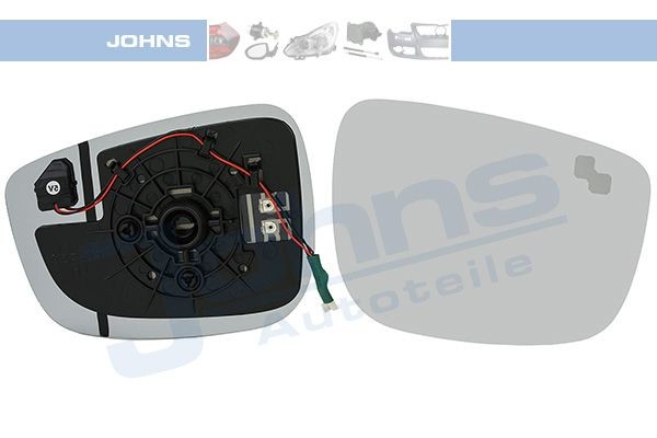 JOHNS Spoguļstikls, Ārējais atpakaļskata spogulis 45 83 38-88 JOHNS 45 83 38-88 orģinālās Spoguļstikls Mazda mx-5 na cena