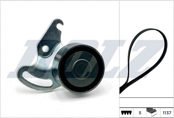 DOLZ Poly V-riem set SKD221A Peugeot 307 Poly v riemen kit DOLZ SKD221A