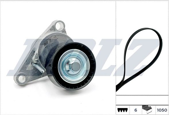 DOLZ Ozubený klinový remeň - Sada SKD225A SKD225A Rozvodový remeň PEUGEOT 206 DOLZ
