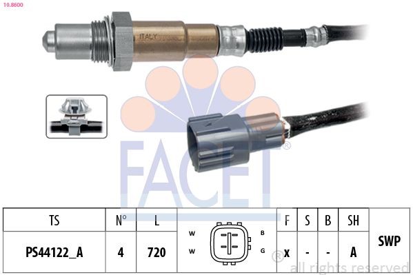 FACET Lambdasonde 10.8600 10.8600 Lambdasonde FACET MAZDA BT-50