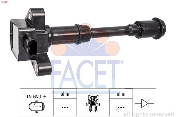 FACET Sytytyspuola 9.6461 9.6461 FACET Sytytyspuola FORD KUGA