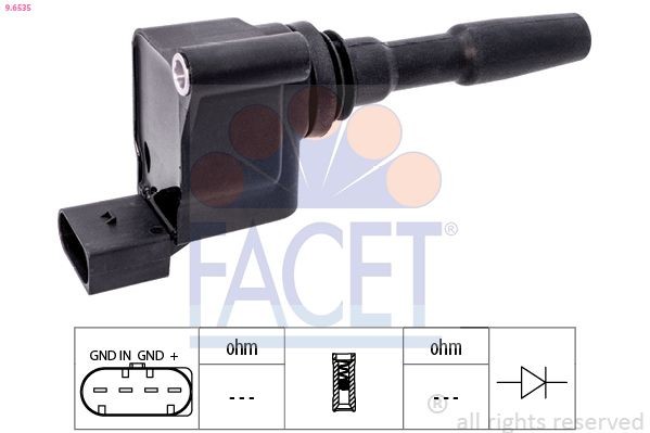 FACET Bobine 9.6535 9.6535 FACET Ontstekingsspoel Suzuki goedkoop