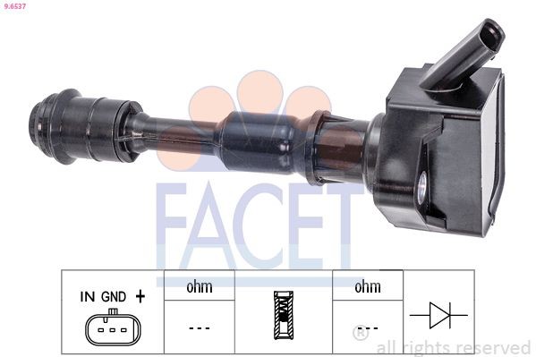 FACET Süütepool 9.6537 Süütesüsteem / Eelsüütesüsteem Volvo V90 2: Süütepool FACET 9.6537