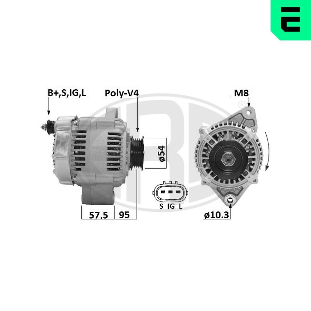 ERA Alternatore 209662A 209662A costo Alternatore TOYOTA PICNIC ERA
