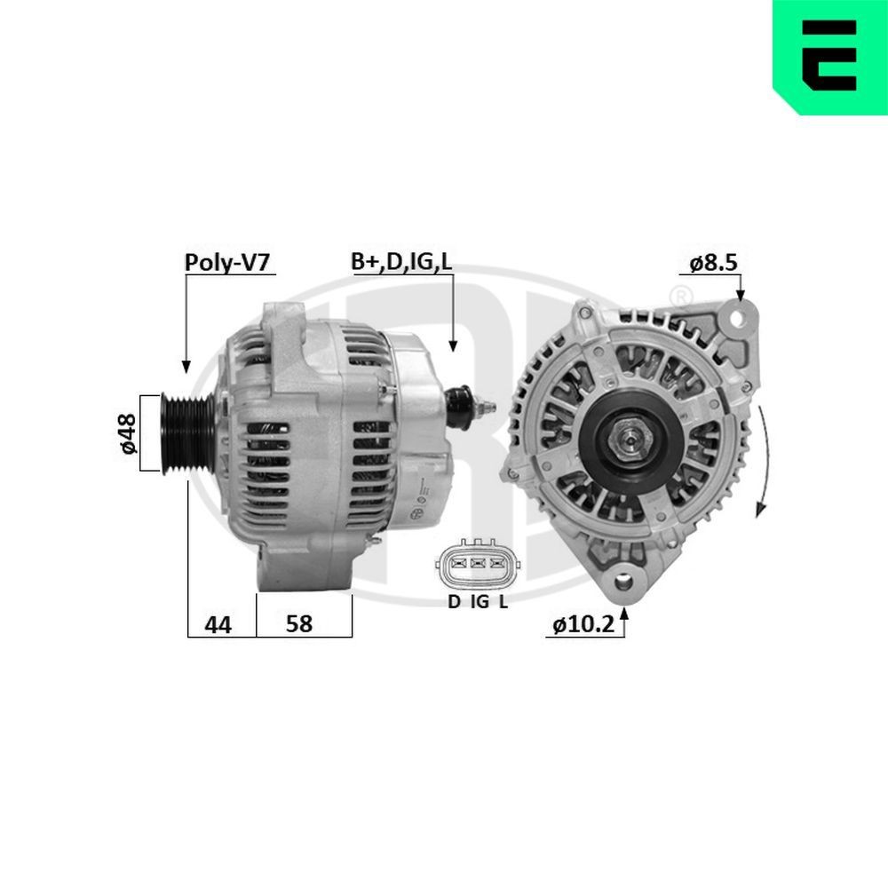 ERA Alternator 209680A ERA 209680A Jaguar XK 8 Coupe alternator price