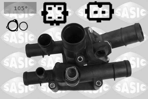 SASIC Kühlwasserthermostat 3306141 Kühlmittelregler SASIC TOUAREG 3306141 günstig