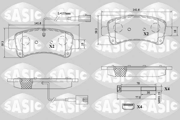 SASIC Bremseklosser 6210091 6210091 Bremseklosser SASIC BMW X5