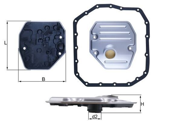 MAHLE Filtro hidráulico, caixa de velocidades automática HX 265D HX 265D Filtro hidráulico caixa de velocidades automática TOYOTA HIACE MAHLE