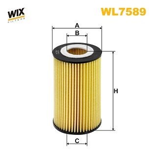 WIX FILTERS Oliefilter WL7589 WL7589 Oil filter AUDI A5 WIX FILTERS