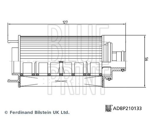 BLUE PRINT Õlifilter ADBP210133 Õlifilter BLUE PRINT MIDGET ADBP210133 odav