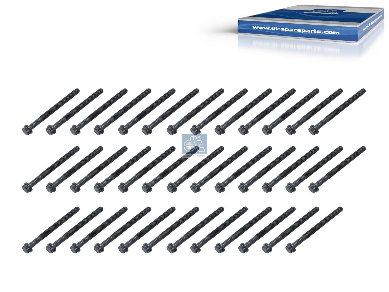 DT Spare Parts Jogo de parafusos da cabeça do motor 4.40593 Parafuso de cabeçote DT Spare Parts JEEP 4.40593