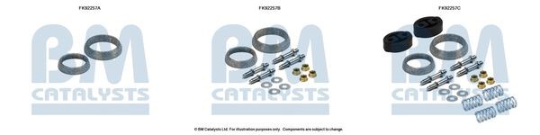BM CATALYSTS Kit montaggio catalizzatore FK92257 FK92257 Kit montaggio impianto gas scarico BM CATALYSTS BMW X1 costo