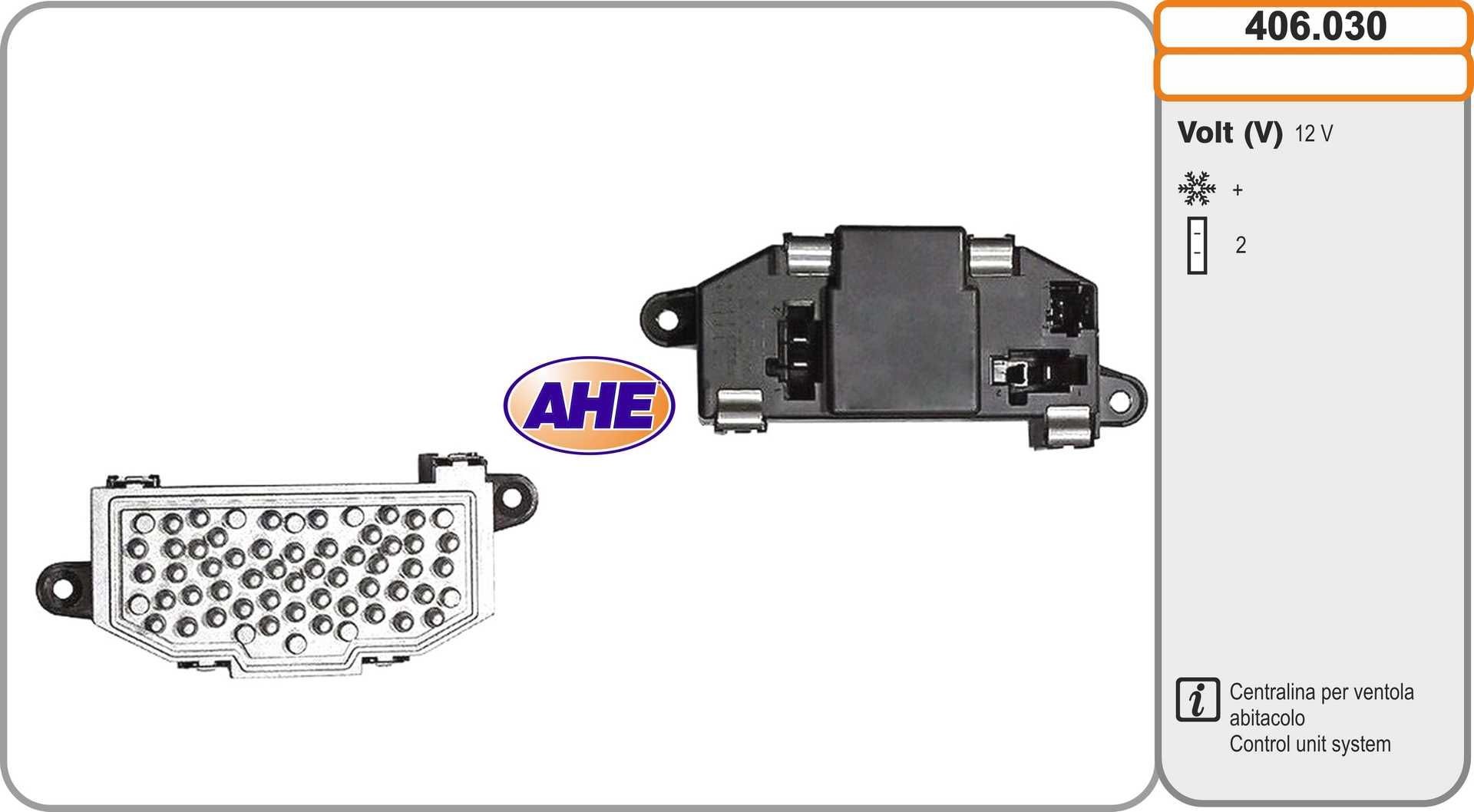 AHE Centralina, Ventola elettr. (Raffreddamento motore) 406.030 406.030 Termocontatto ventola radiatore PEUGEOT AHE costo