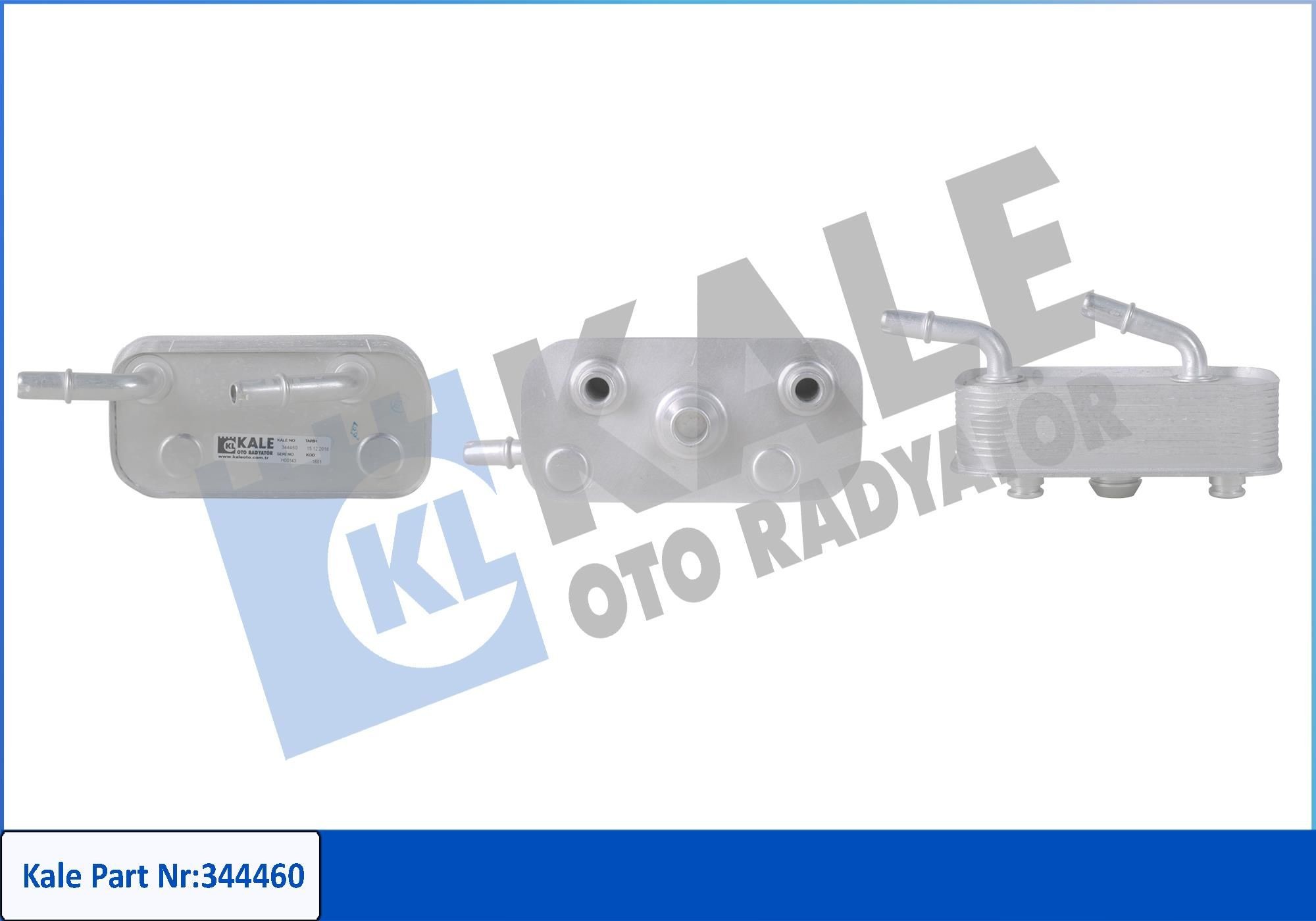 KALE OTO RADYATOR Oliekoeler, automatische transmissie 344460 Oliekoeler automatische transmissie LAND ROVER KALE OTO RADYATOR 344460