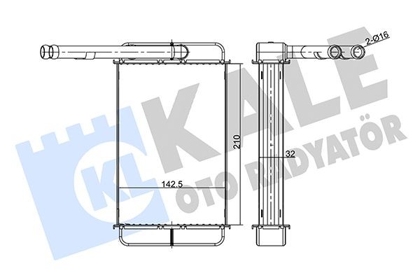 KALE OTO RADYATOR Výmenník tepla vnútorného kúrenia 346530 KALE OTO RADYATOR 346530 Kúrenie / Ventilácia Transit Mk3 Van (VE6) 1986