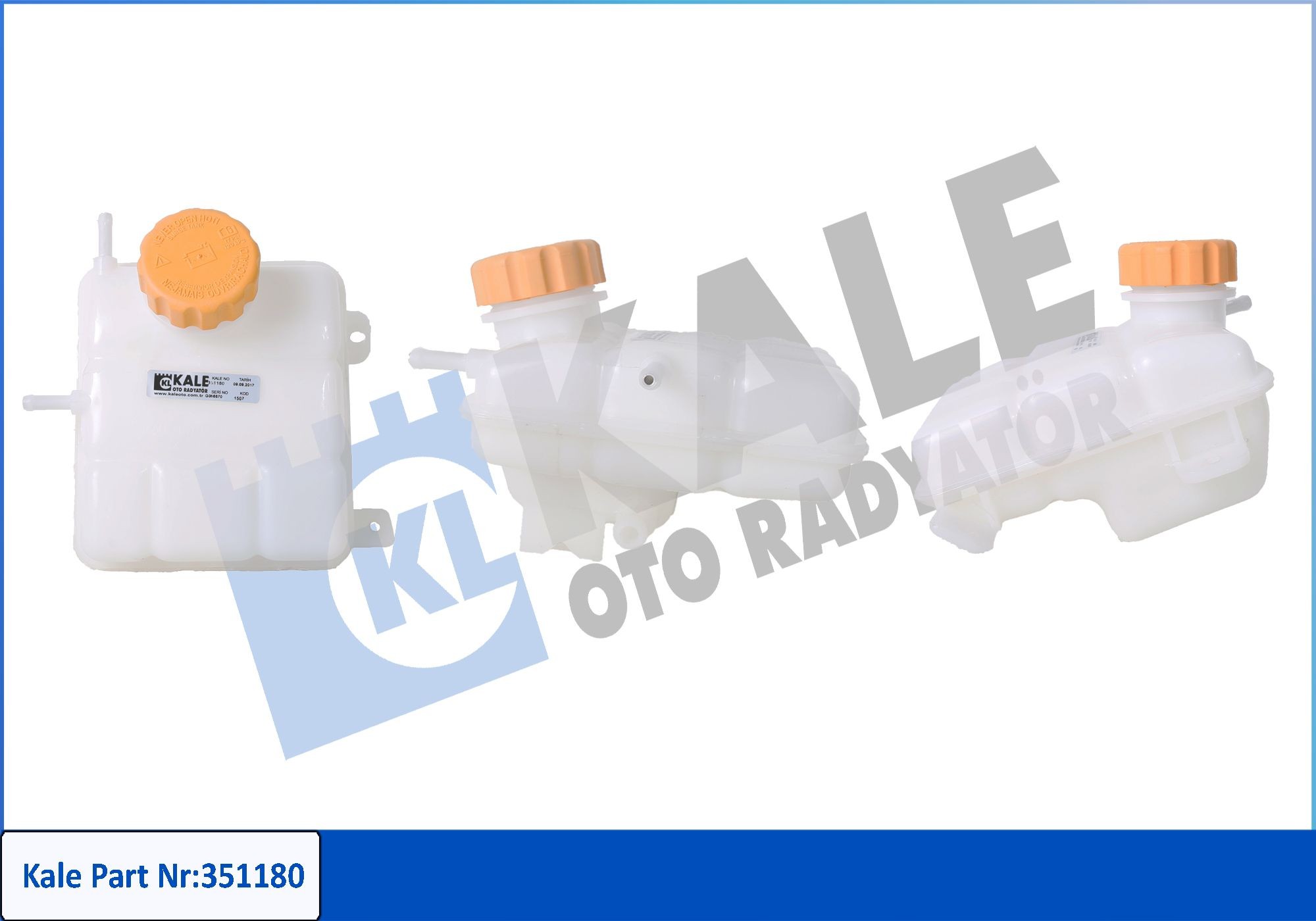 KALE OTO RADYATOR Kølervæskebeholder 351180 KALE OTO RADYATOR Ekspansionsbeholder kølervæske SEAT 351180
