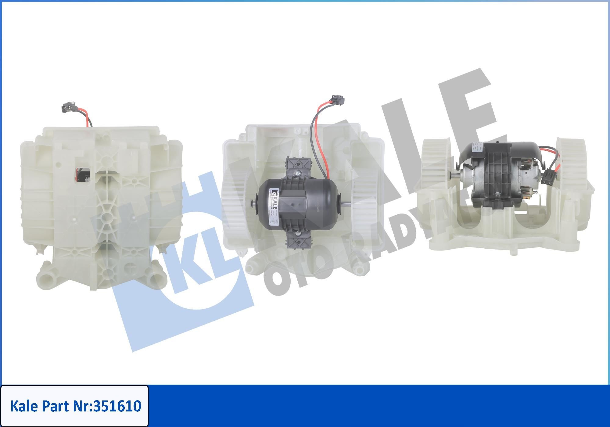 KALE OTO RADYATOR Kupéfläkt 351610 MERCEDES-BENZ fläktmotor KALE OTO RADYATOR 351610