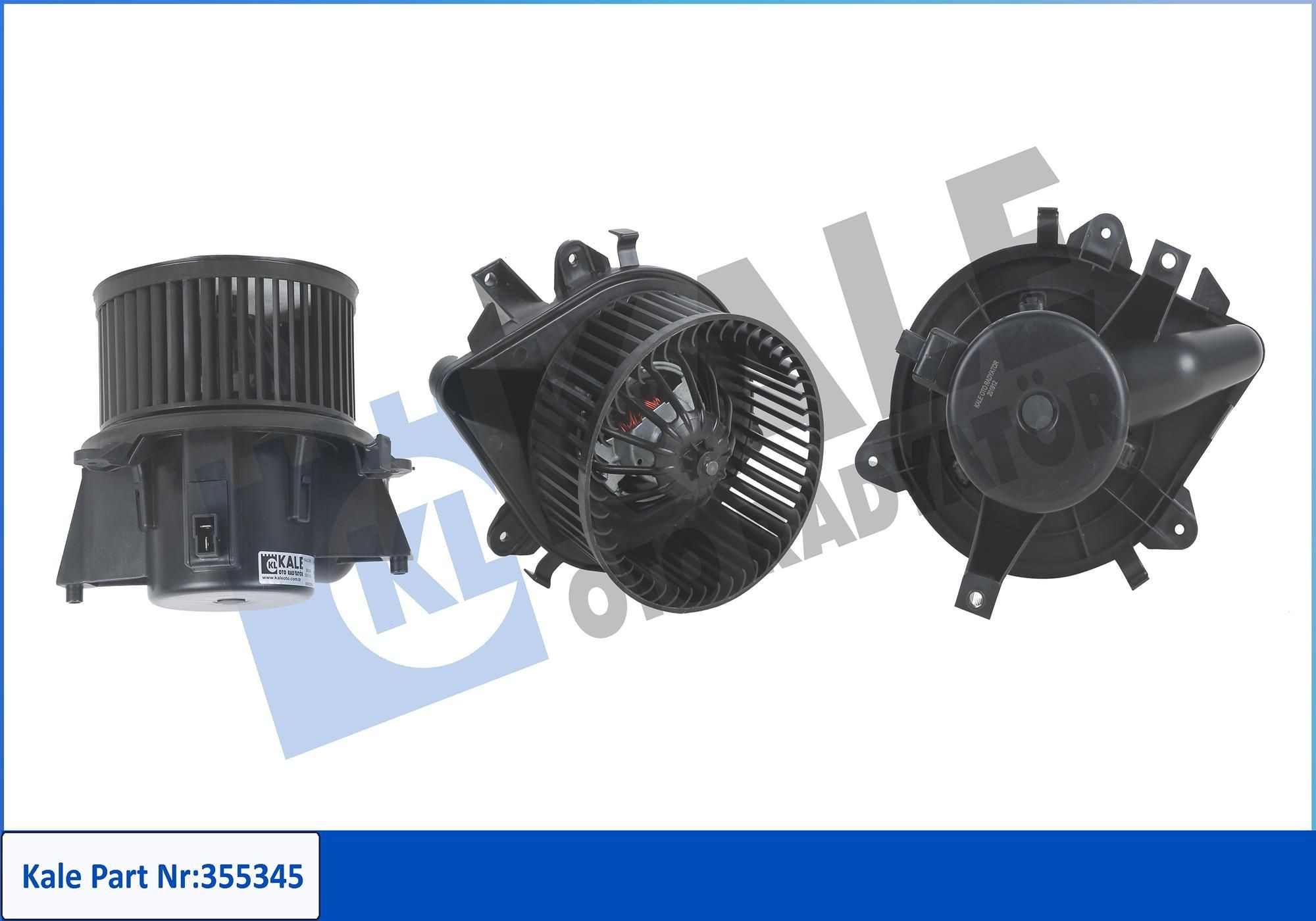 KALE OTO RADYATOR Ventilador do habitáculo 355345 Ventilador interno KALE OTO RADYATOR BMW Série 5 355345
