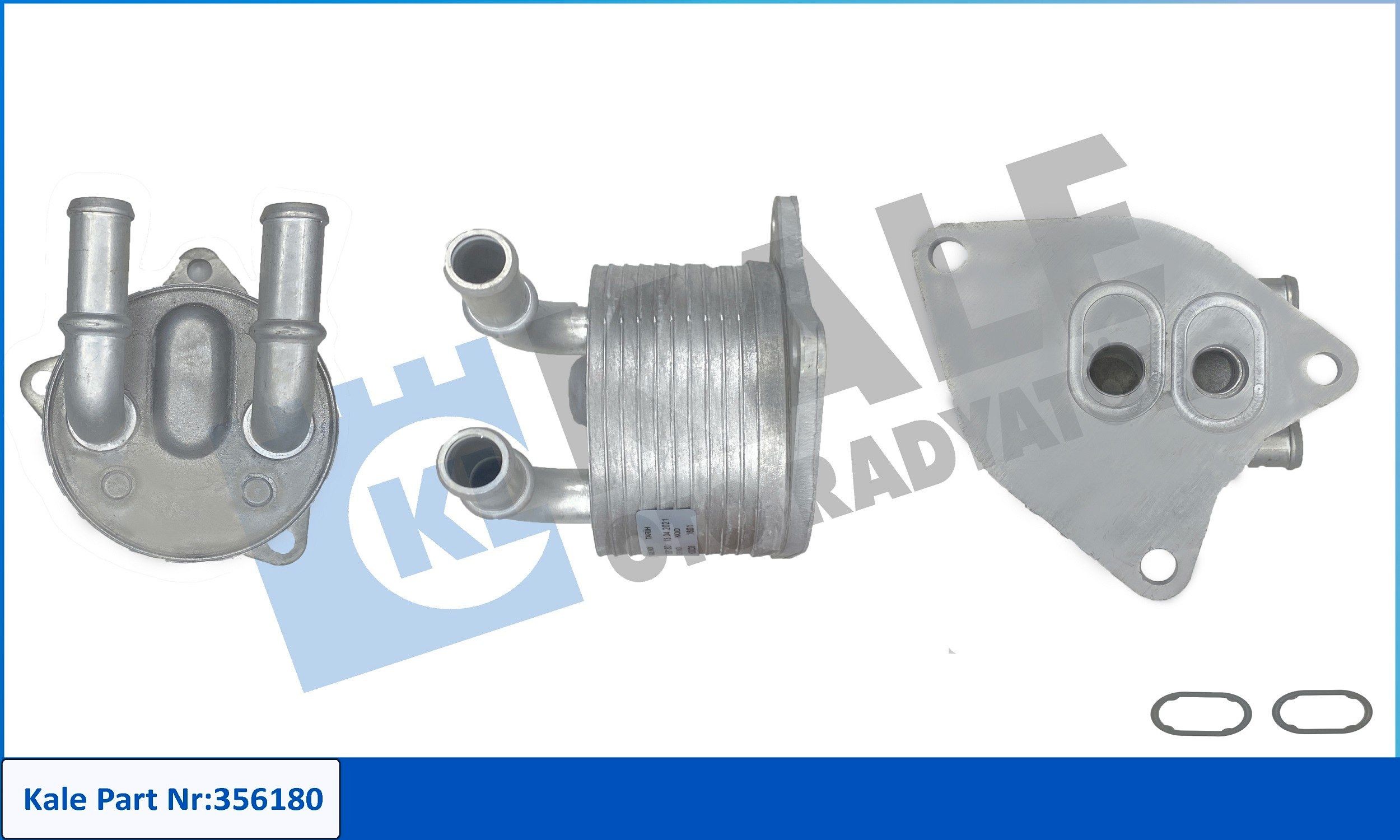 KALE OTO RADYATOR Oliekoeler, automatische transmissie 356180 Oliekoeler automatische transmissie KALE OTO RADYATOR LAND ROVER 356180