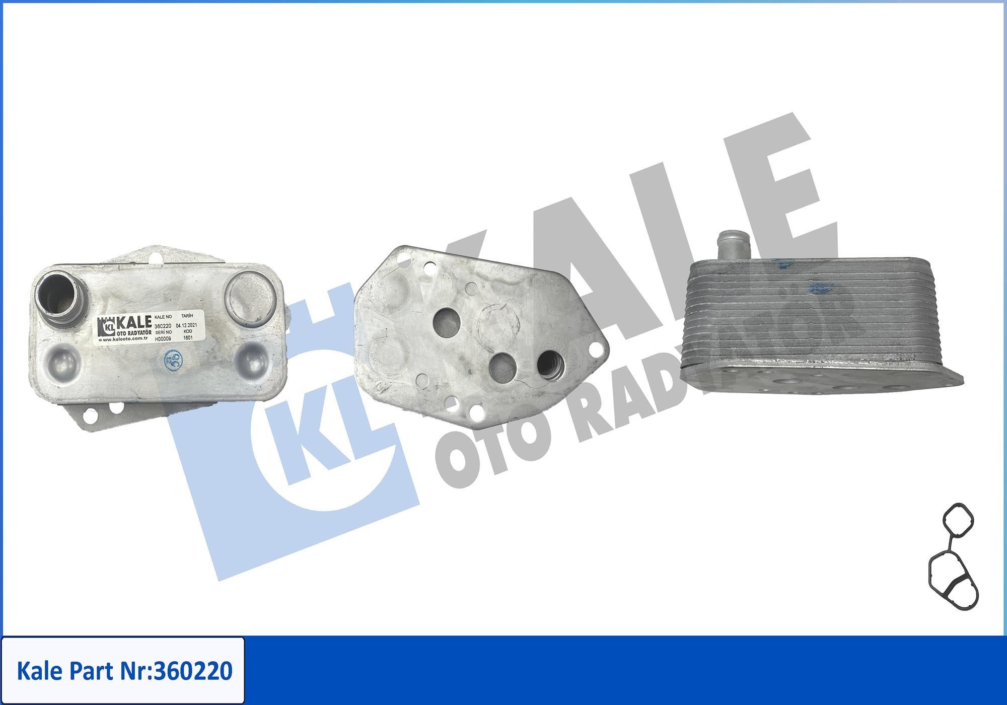 KALE OTO RADYATOR Radiador de óleo, óleo do motor 360220 Radiador de óleo KALE OTO RADYATOR XC60 360220 baratos