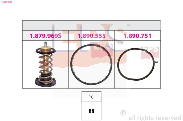 Θερμοστάτης, ψυκτικό υγρό EPS 1.879.988 EPS 1.879.988: Θερμοστάτης BMW Σειρά 6 2021