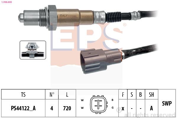 EPS Sonda lambda 1.998.600 1.998.600 costo Sonda lambda EPS MAZDA BT-50
