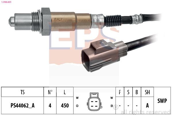EPS Lambdasonde 1.998.601 Oxygen Sensor EPS V50 1.998.601 günstig