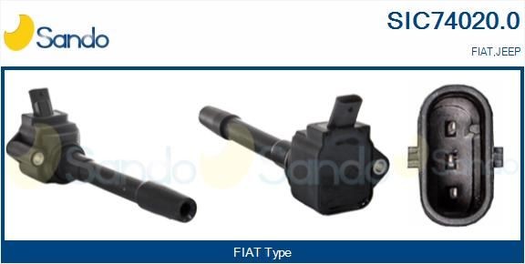SANDO Zapaľovacia cievka SIC74020.0 SANDO Indukčná cievka JEEP SIC74020.0