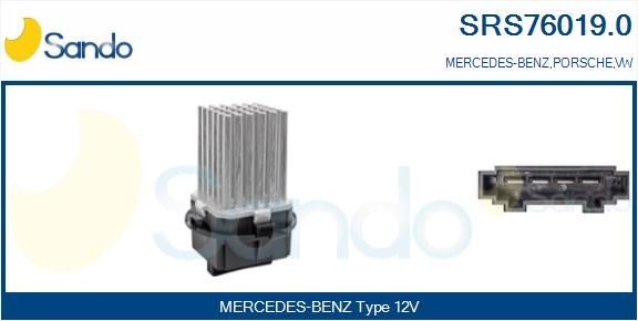 SANDO Gebläsewiderstand SRS76019.0 Widerstand, Gebläse SANDO NEW BEETLE SRS76019.0 günstig