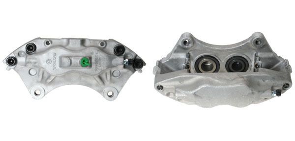 BUDWEG CALIPER Bremsecaliper 343849 BUDWEG CALIPER 343849 Caliper Volvo V70 gen 2 billige