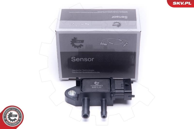 ESEN SKV Capteur, pression des gaz échappement 17SKV663 ESEN SKV Capteur de pression différentielle fap SMART 17SKV663