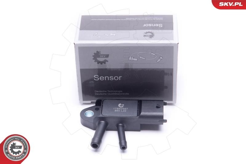 ESEN SKV Avgastrycksensor 17SKV667 ESEN SKV 17SKV667 Tryckgivare partikelfilter NISSAN QASHQAI original