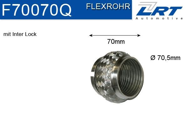 Flexibel uitlaatstuk LRT F70070Q LRT F70070Q Flexibel stuk uitlaat BMW 1-serie 2004