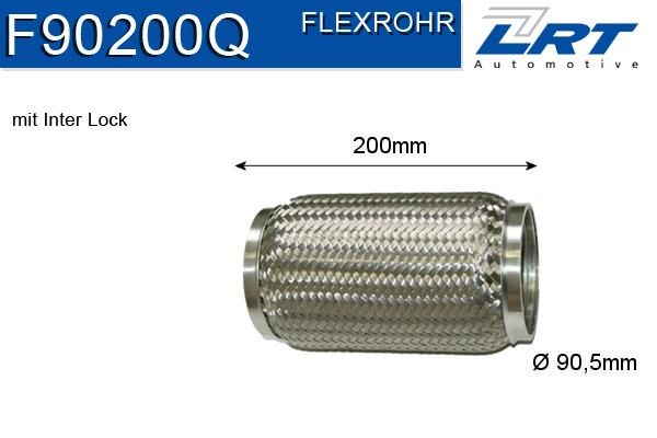 LRT Fleksirør, eksosanlegg F90200Q F90200Q Fleksirør avgassanlegg HONDA SHUTTLE LRT