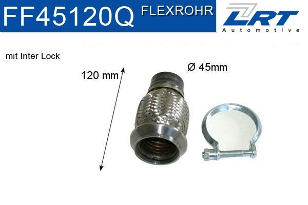 LRT Tubo flexível, sistema de escape FF45120Q LRT FF45120Q Tubo flexível sistema de escape Citroen AX ZA preço