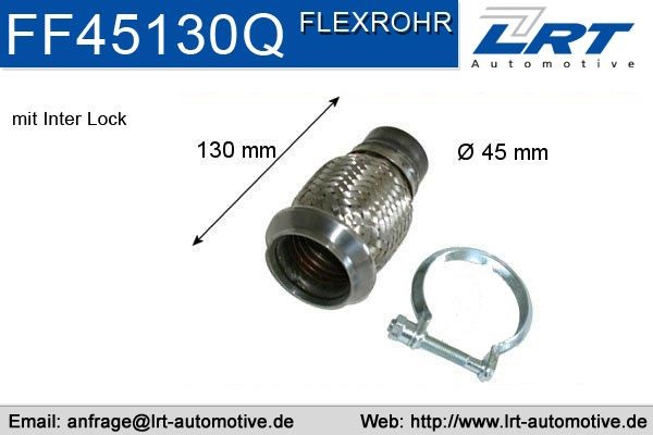 LRT Repair Pipe, catalytic converter FF45130Q Mitsubishi DK_A Catalyst FF45130Q LRT